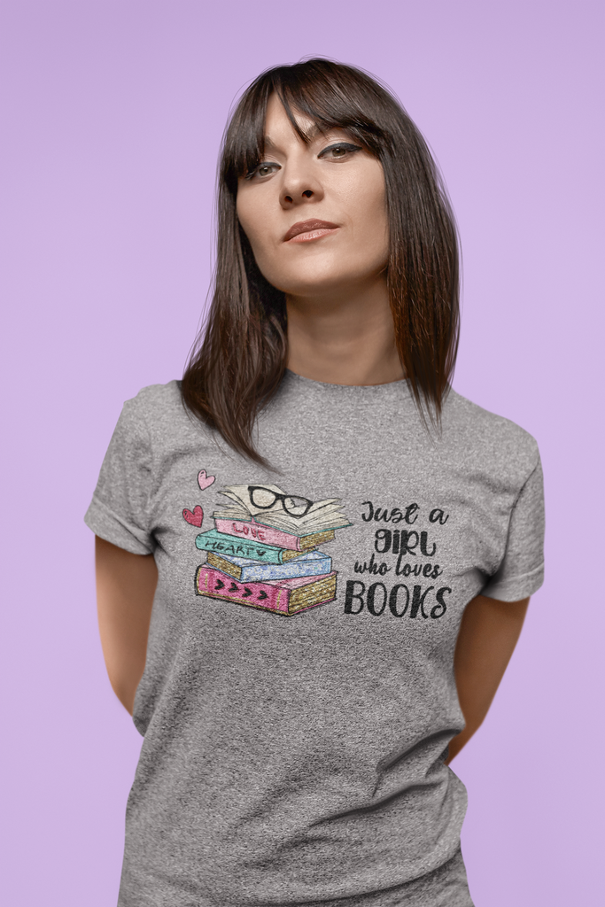 Girl Who Loves Books Short Sleeve Tee